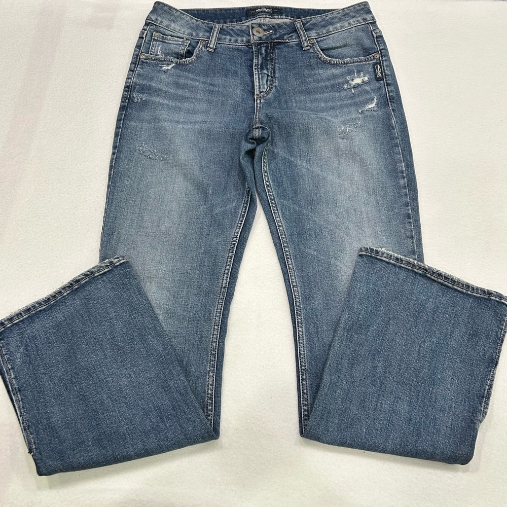 Silver Avery Slim Boot Cut Jeans with Slit legs 29x31  (F-29)